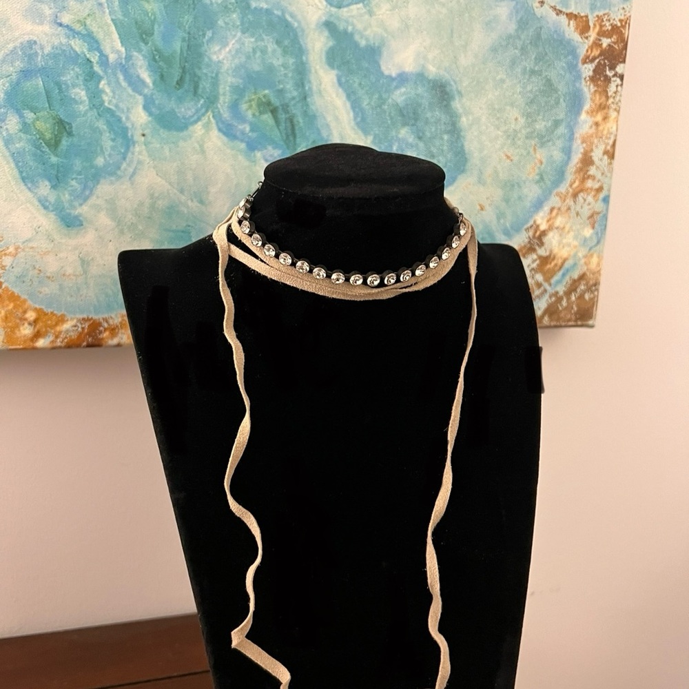 Sabika Crystal Wrap Choker